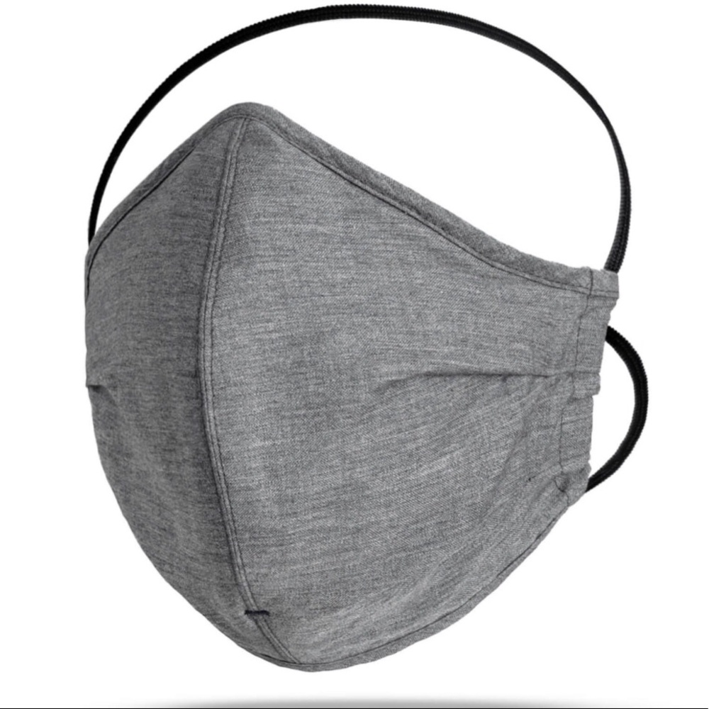 grey fabric mask